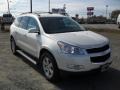 2011 White Diamond Tricoat Chevrolet Traverse LT  photo #5