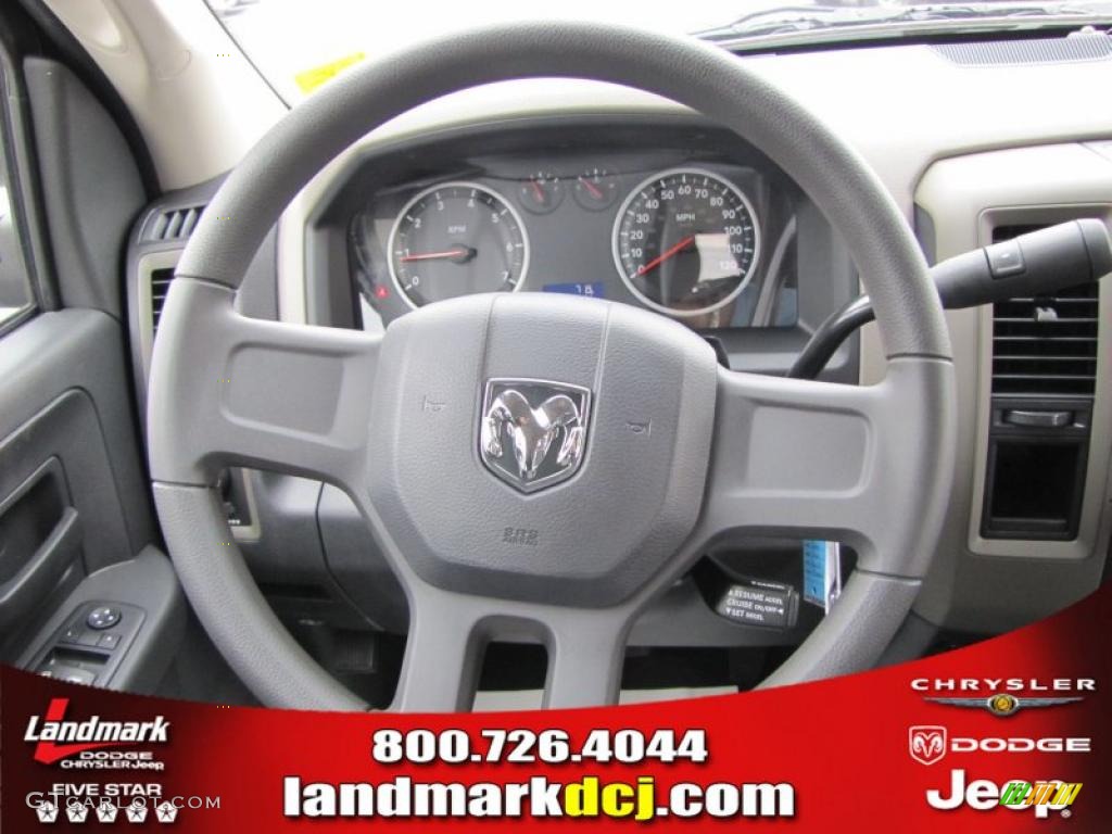 2011 Ram 1500 ST Quad Cab - Brilliant Black Crystal Pearl / Dark Slate Gray/Medium Graystone photo #11