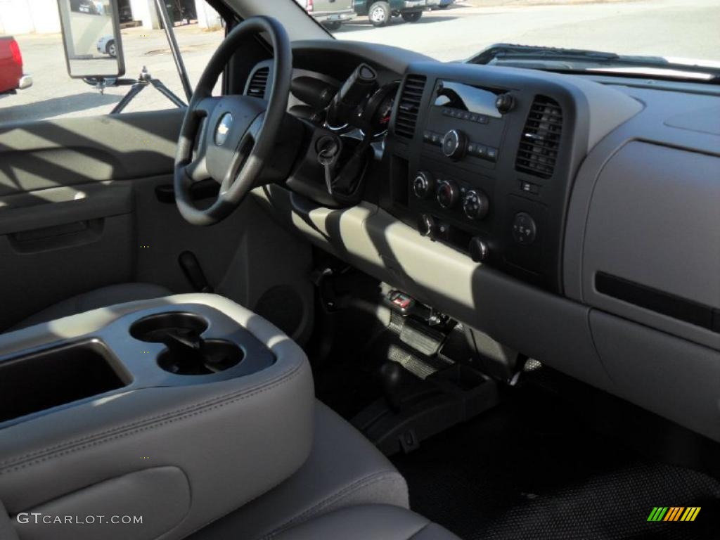 2011 Chevrolet Silverado 3500HD Regular Cab Chassis 4x4 Dually Dark Titanium Dashboard Photo #40157629