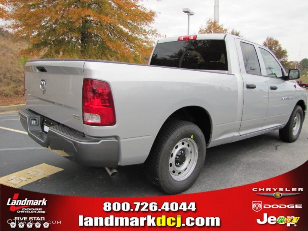 2011 Ram 1500 ST Quad Cab - Bright Silver Metallic / Dark Slate Gray/Medium Graystone photo #3