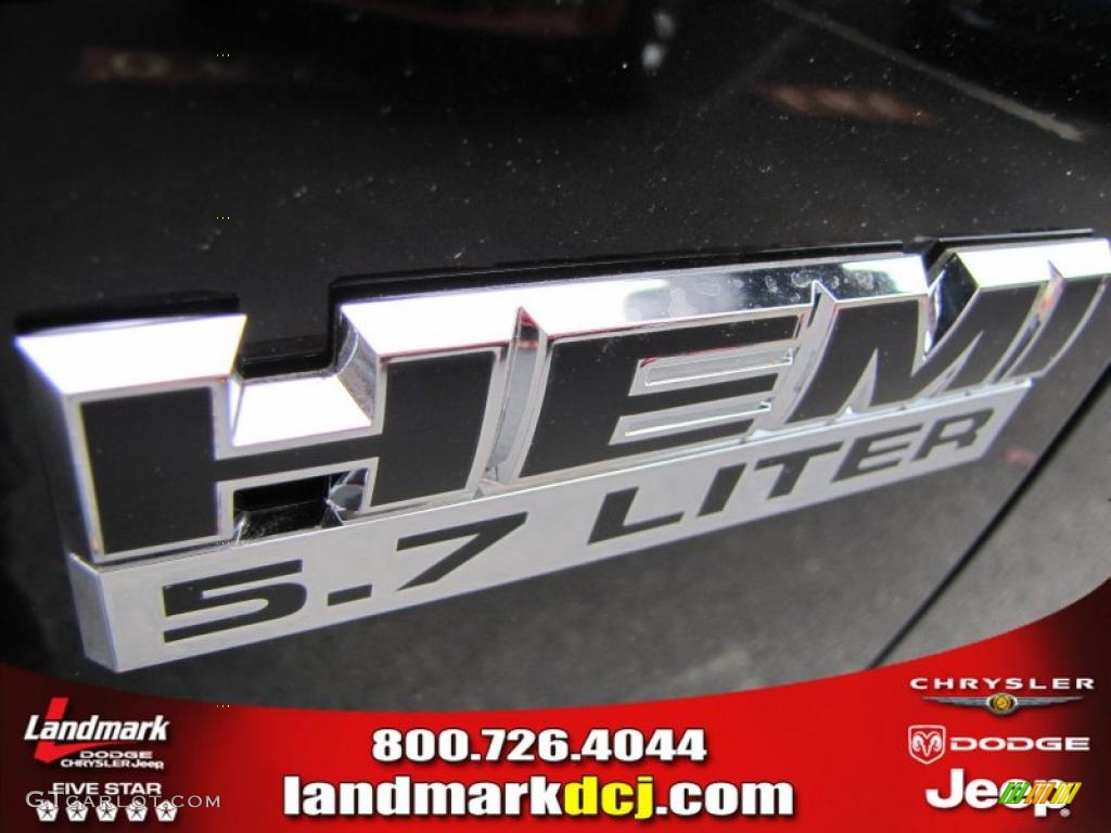 2011 Ram 1500 Sport Quad Cab - Brilliant Black Crystal Pearl / Dark Slate Gray/Medium Graystone photo #6