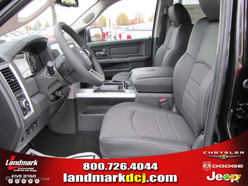2011 Ram 1500 Sport Quad Cab - Brilliant Black Crystal Pearl / Dark Slate Gray/Medium Graystone photo #7