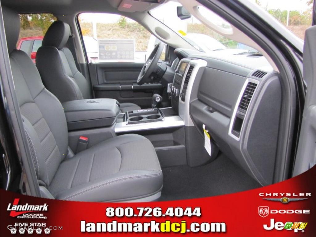 2011 Ram 1500 Sport Quad Cab - Brilliant Black Crystal Pearl / Dark Slate Gray/Medium Graystone photo #9