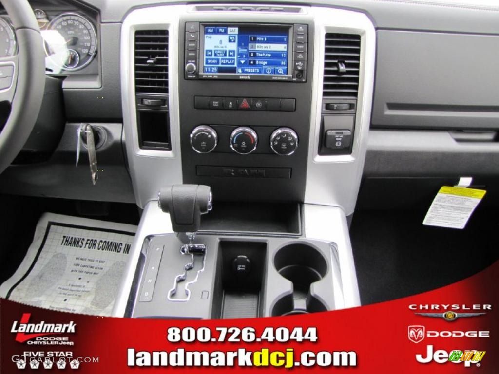 2011 Ram 1500 Sport Quad Cab - Brilliant Black Crystal Pearl / Dark Slate Gray/Medium Graystone photo #10