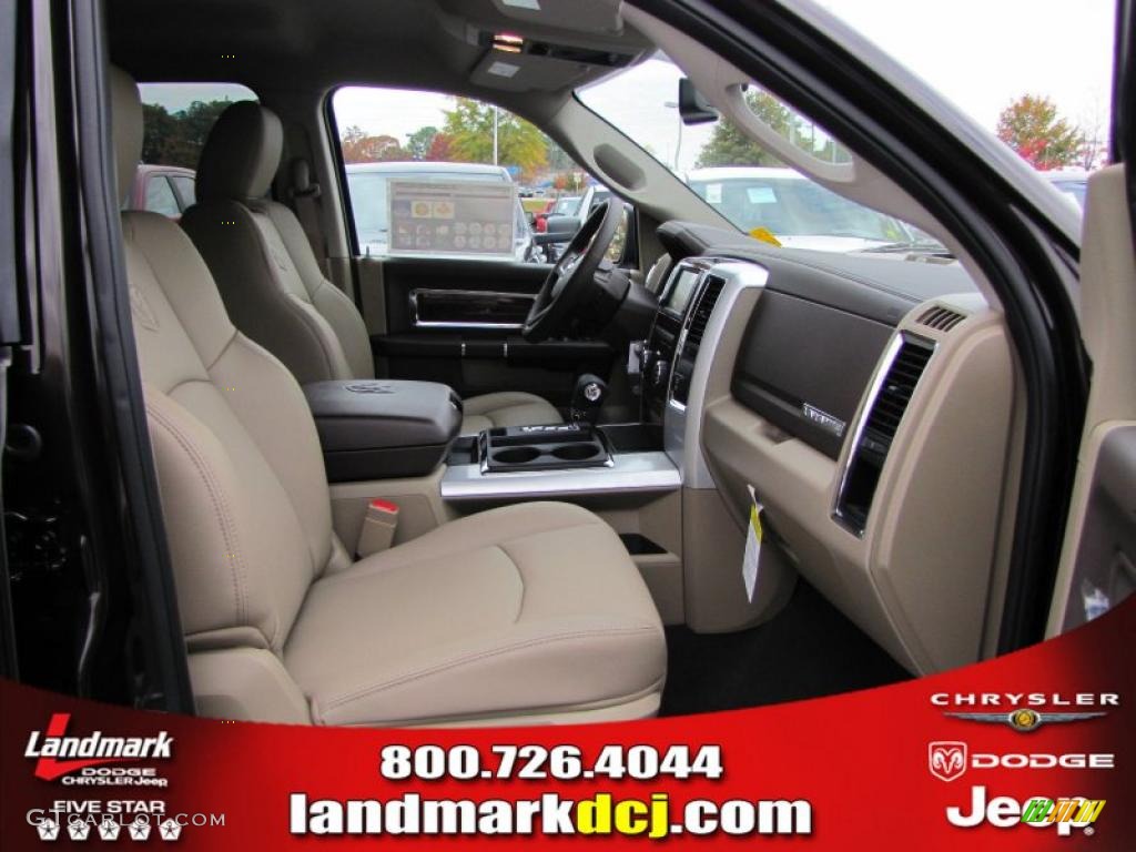 2011 Ram 1500 Laramie Crew Cab 4x4 - Rugged Brown Pearl / Light Pebble Beige/Bark Brown photo #10