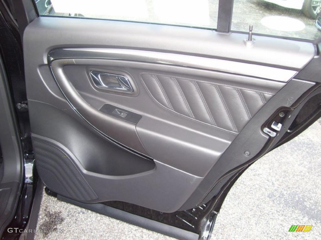2011 Ford Taurus SHO AWD Charcoal Black Door Panel Photo #40159649