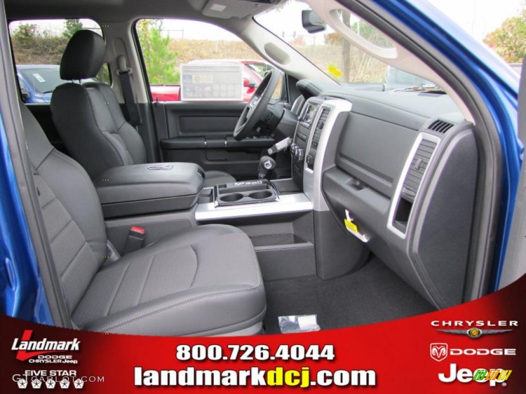 2011 Ram 1500 Sport Quad Cab - Deep Water Blue Pearl / Dark Slate Gray/Medium Graystone photo #9