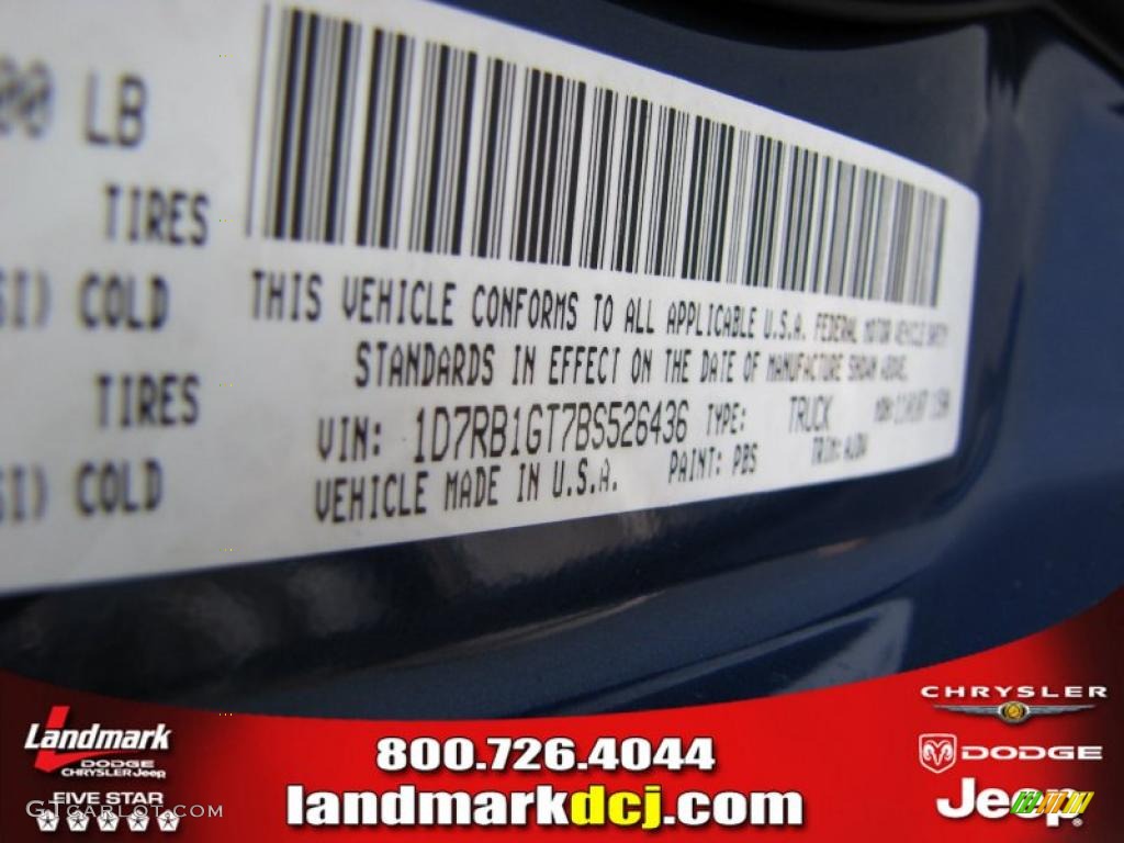 2011 Ram 1500 Sport Quad Cab - Deep Water Blue Pearl / Dark Slate Gray/Medium Graystone photo #14