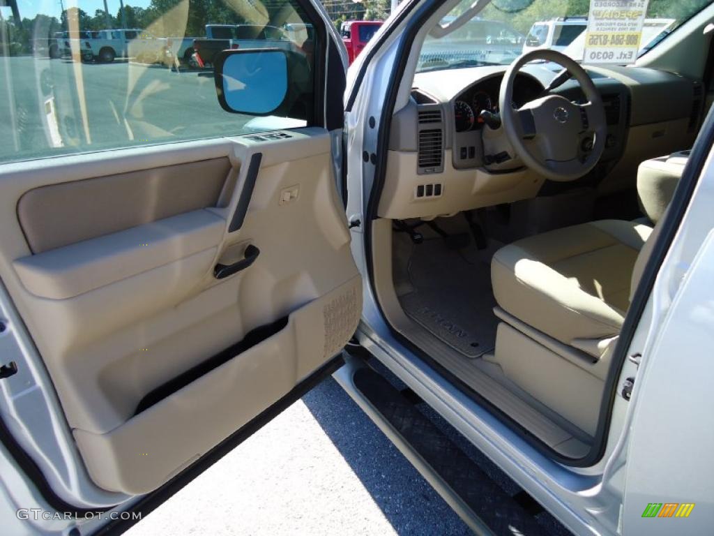 Almond Interior 2009 Nissan Titan XE Crew Cab Photo #40160937