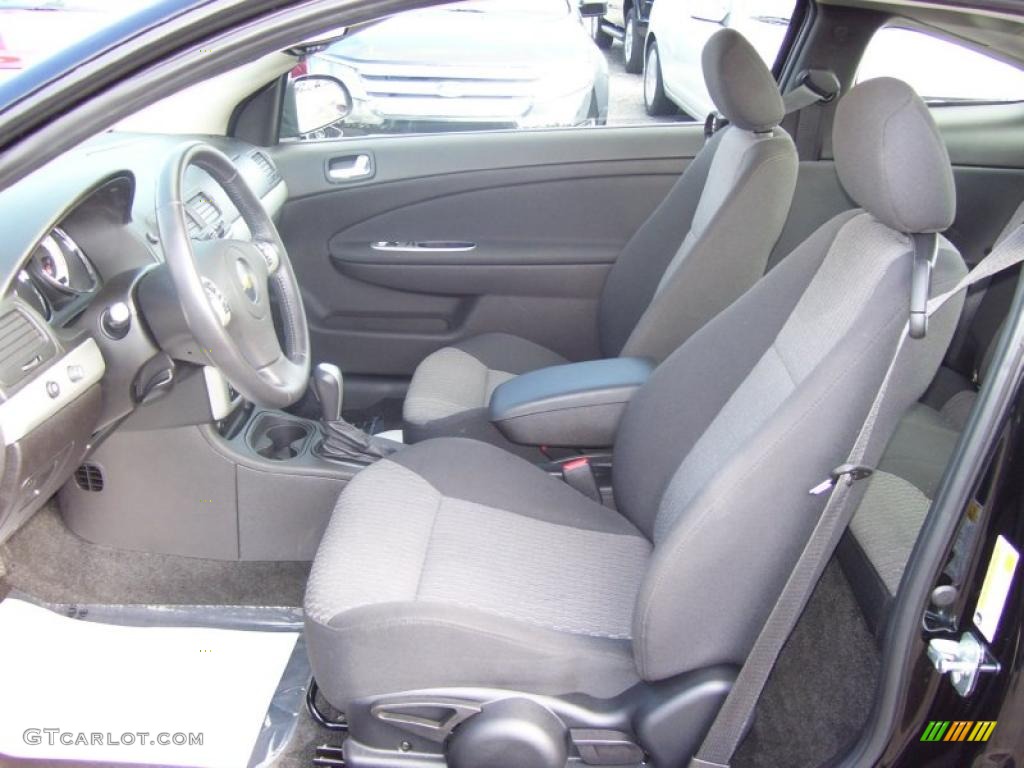 Ebony Interior 2010 Chevrolet Cobalt LT Coupe Photo #40161045