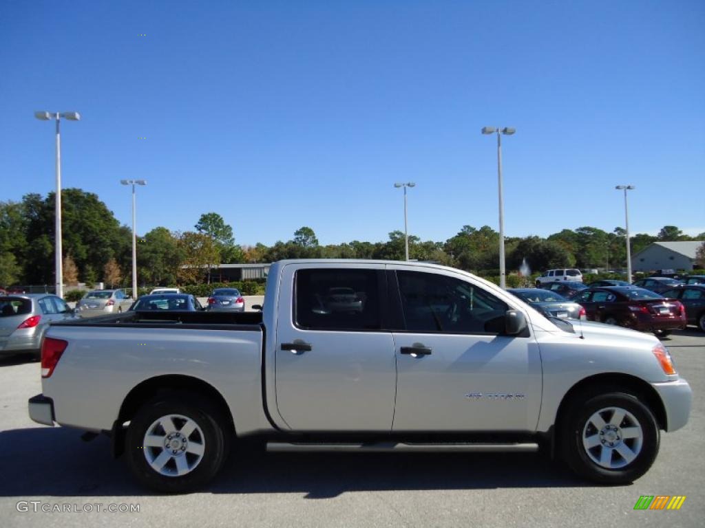 Radiant Silver 2009 Nissan Titan XE Crew Cab Exterior Photo #40161057