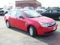 Vermillion Red - Focus SE Sedan Photo No. 8