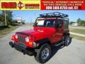 2001 Flame Red Jeep Wrangler Sport 4x4  photo #1