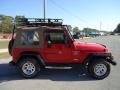2001 Flame Red Jeep Wrangler Sport 4x4  photo #10