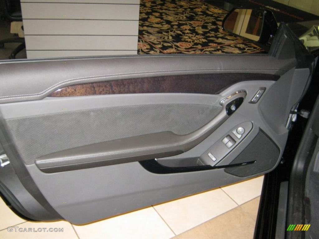 2011 Cadillac CTS -V Coupe Ebony Door Panel Photo #40163537