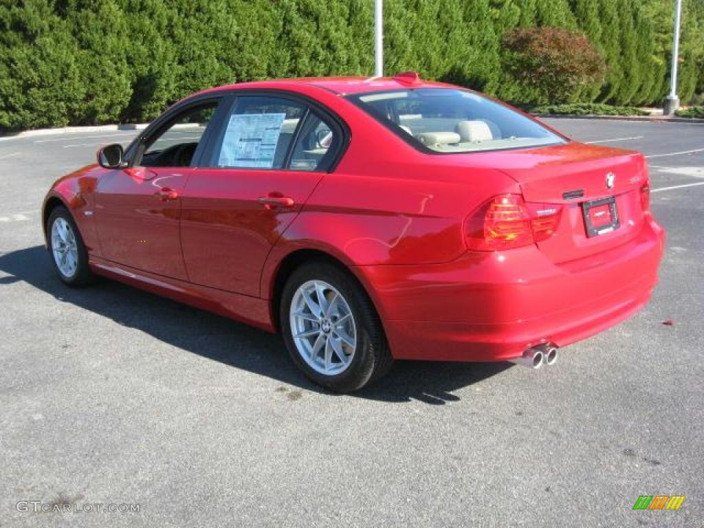 2011 3 Series 328i Sedan - Crimson Red / Beige photo #3