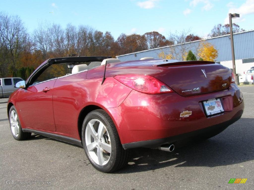 2009 G6 GT Convertible - Performance Red Metallic / Light Taupe photo #5
