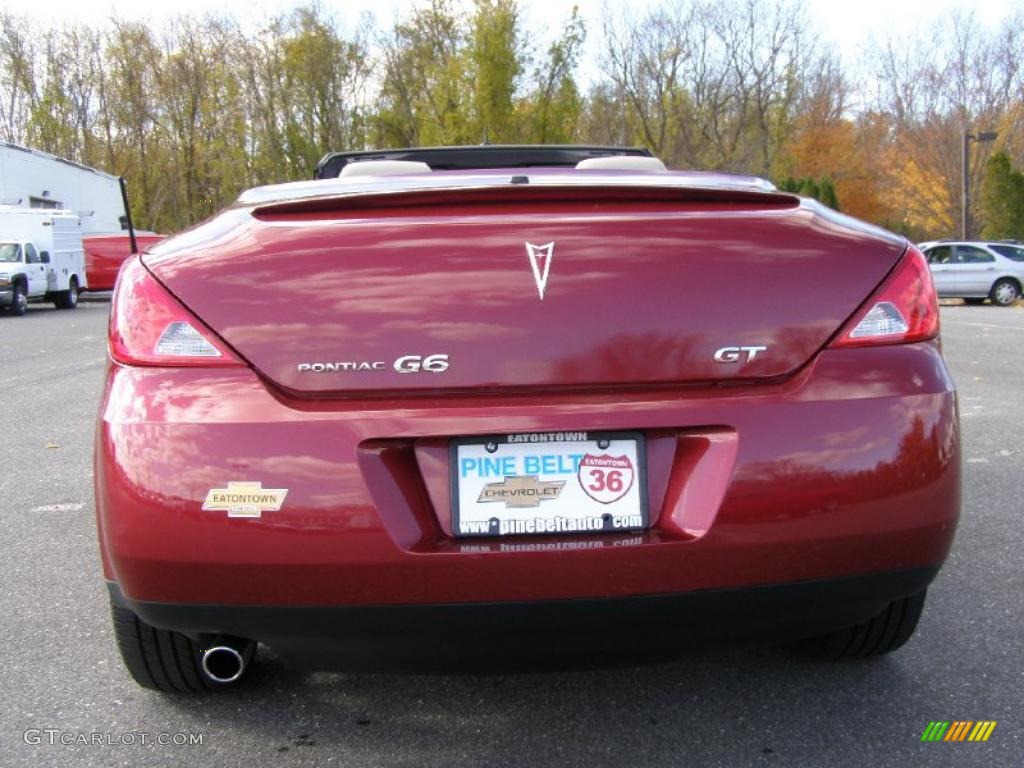 2009 G6 GT Convertible - Performance Red Metallic / Light Taupe photo #6