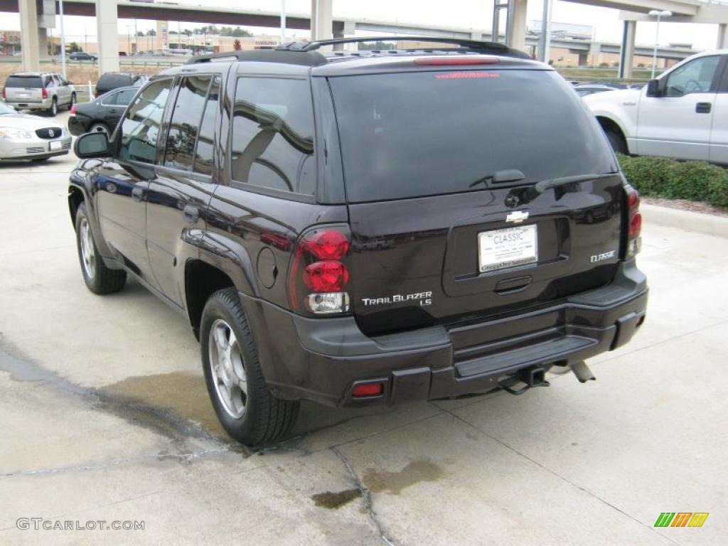 2008 TrailBlazer LS - Dark Cherry Metallic / Light Gray photo #3