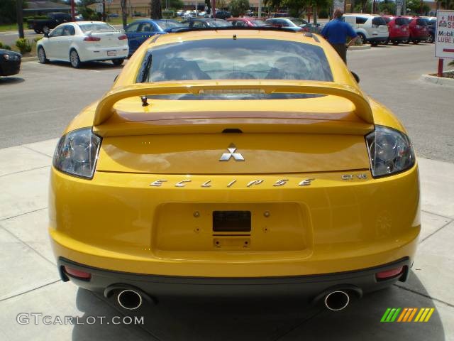 2009 Eclipse GT Coupe - Solar Satin Yellow / Dark Charcoal photo #4