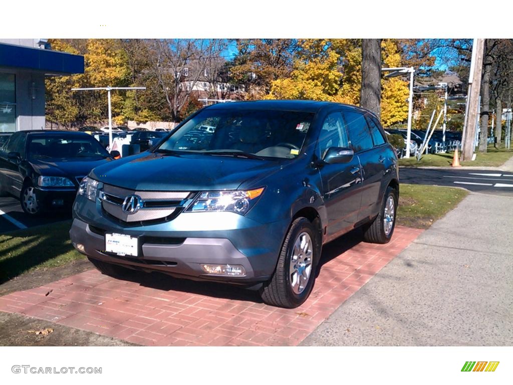 2007 MDX  - Steel Blue Metallic / Taupe photo #2