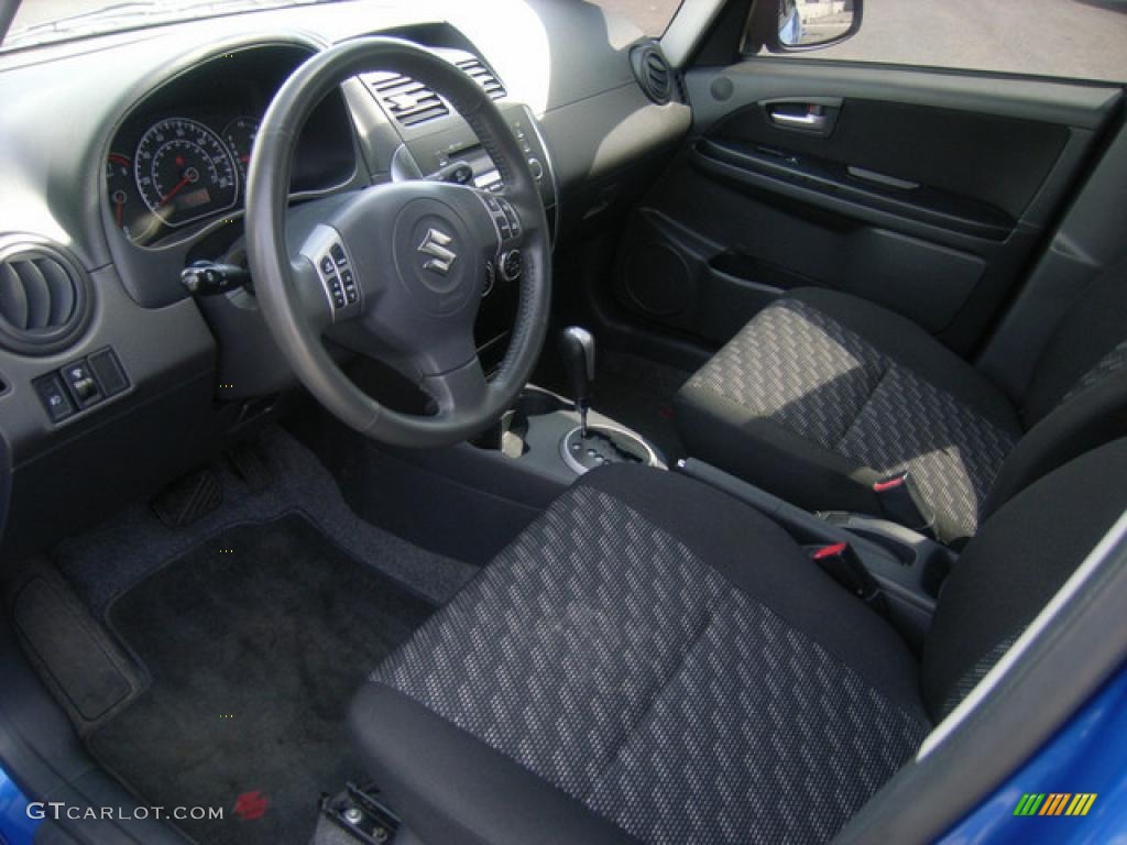 2007 SX4 Sport AWD - Techno Blue Metallic / Black photo #10