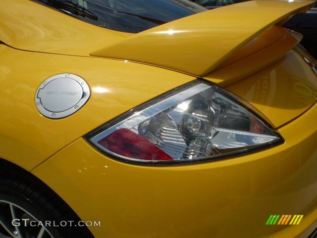 2009 Eclipse GT Coupe - Solar Satin Yellow / Dark Charcoal photo #6