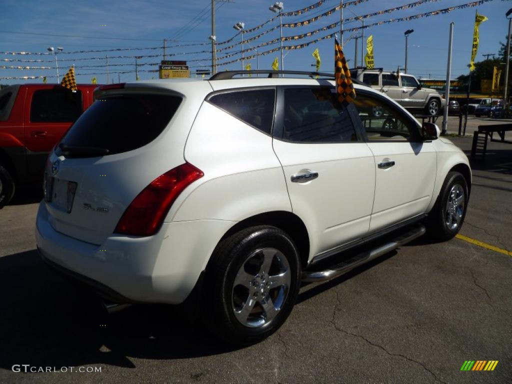 2003 Murano SL AWD - Glacier White Pearl / Cafe Latte photo #6