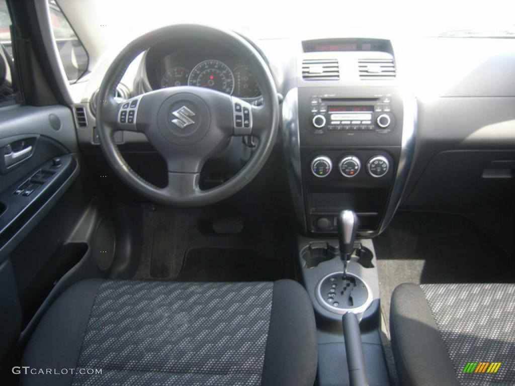 2007 SX4 Sport AWD - Techno Blue Metallic / Black photo #15