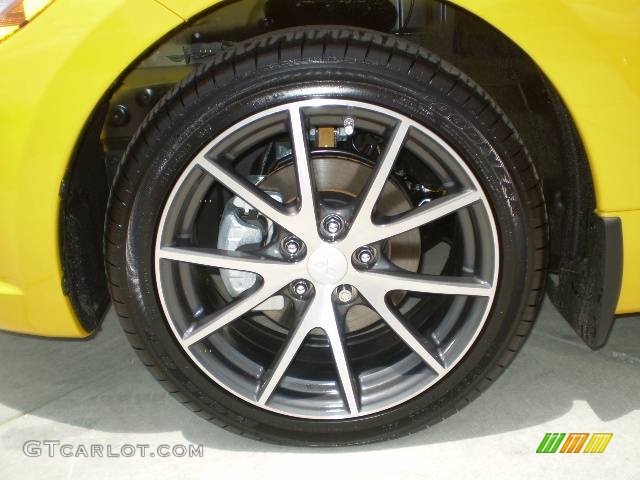 2009 Eclipse GT Coupe - Solar Satin Yellow / Dark Charcoal photo #7