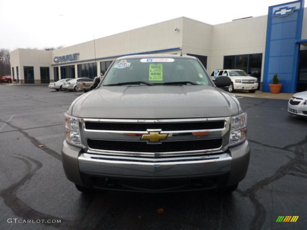 2008 Silverado 1500 LT Extended Cab 4x4 - Graystone Metallic / Light Titanium/Dark Titanium photo #11