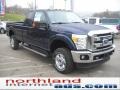 2011 Dark Blue Pearl Ford F350 Super Duty XLT SuperCab 4x4  photo #4