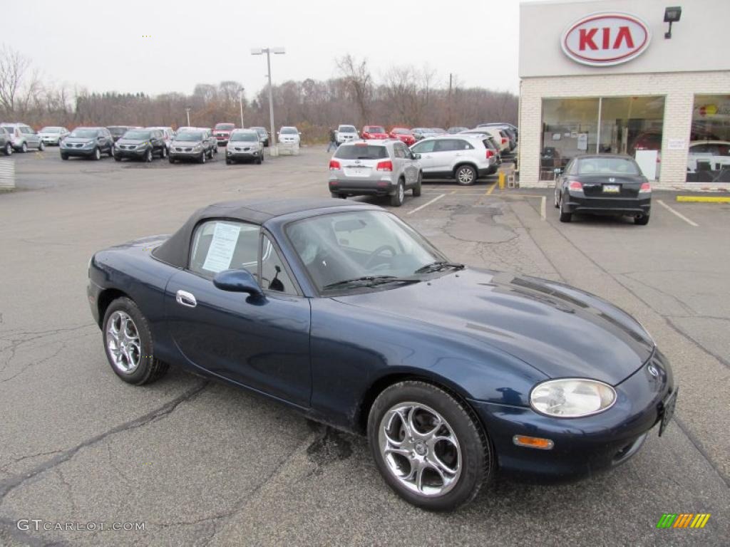 1999 MX-5 Miata Roadster - Twilight Blue Mica / Black photo #1