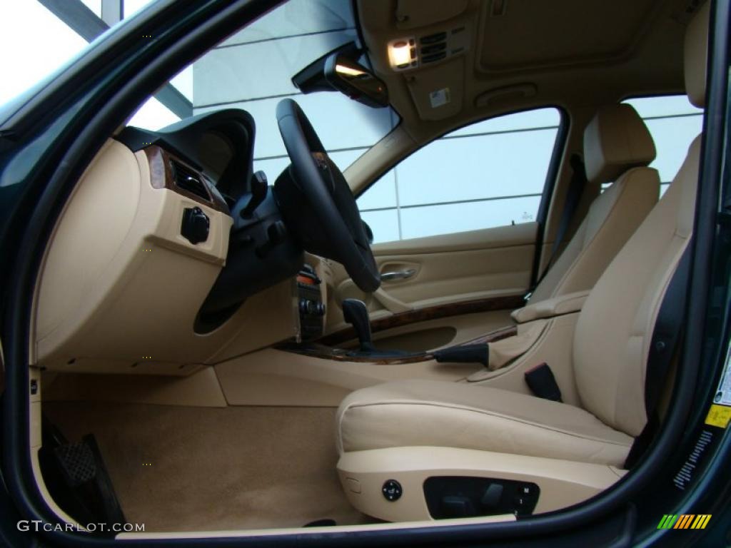 2008 3 Series 328xi Sedan - Deep Green Metallic / Beige photo #9