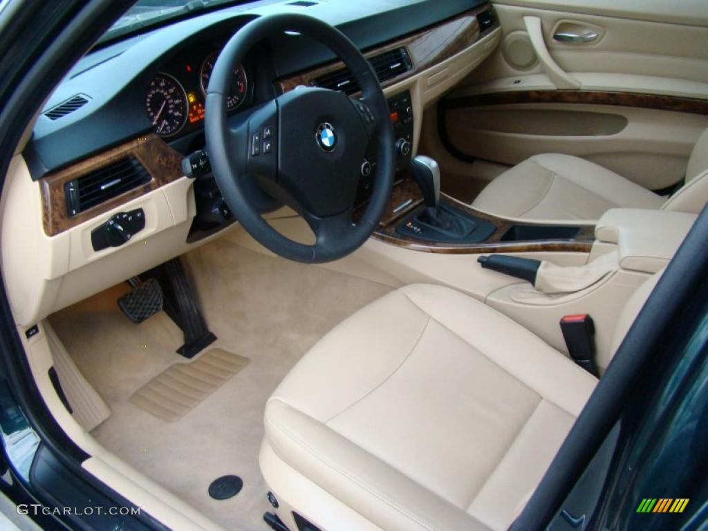 2008 3 Series 328xi Sedan - Deep Green Metallic / Beige photo #10