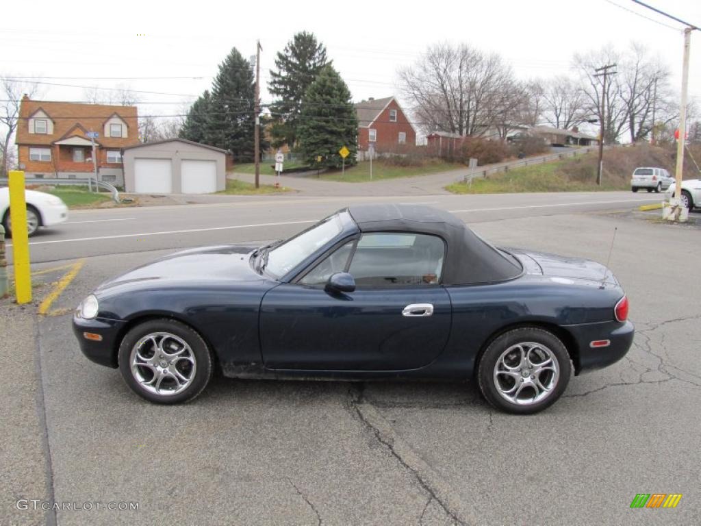 1999 MX-5 Miata Roadster - Twilight Blue Mica / Black photo #4