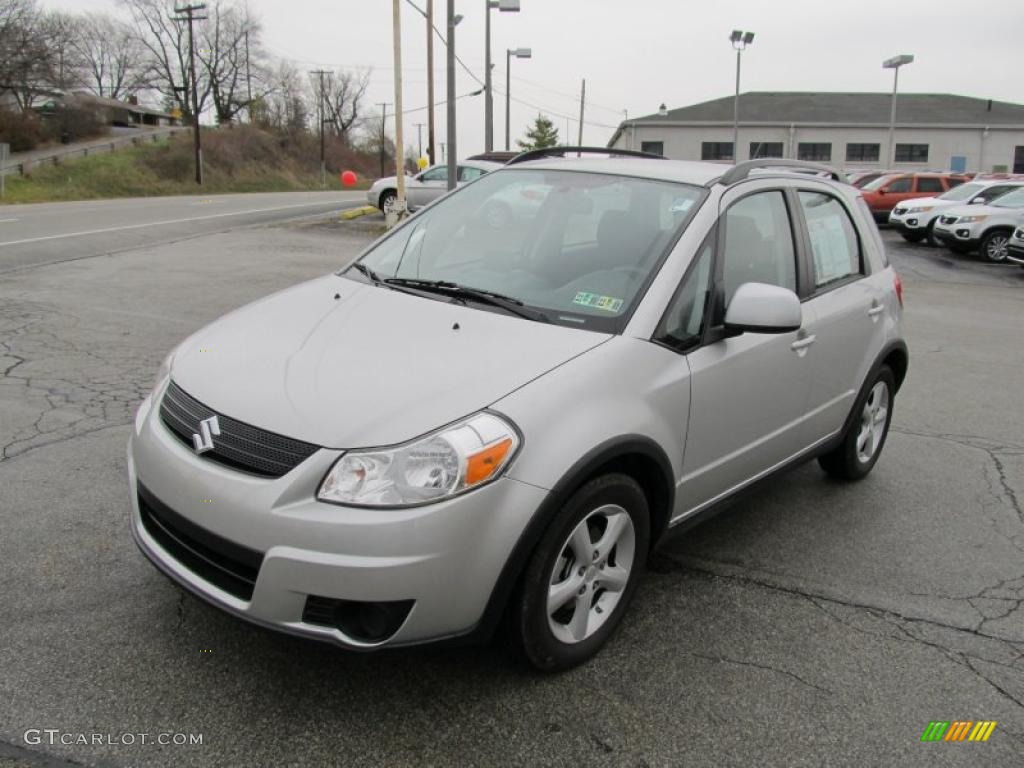 Quicksilver Metallic 2009 Suzuki SX4 Crossover Technology Exterior Photo #40175649