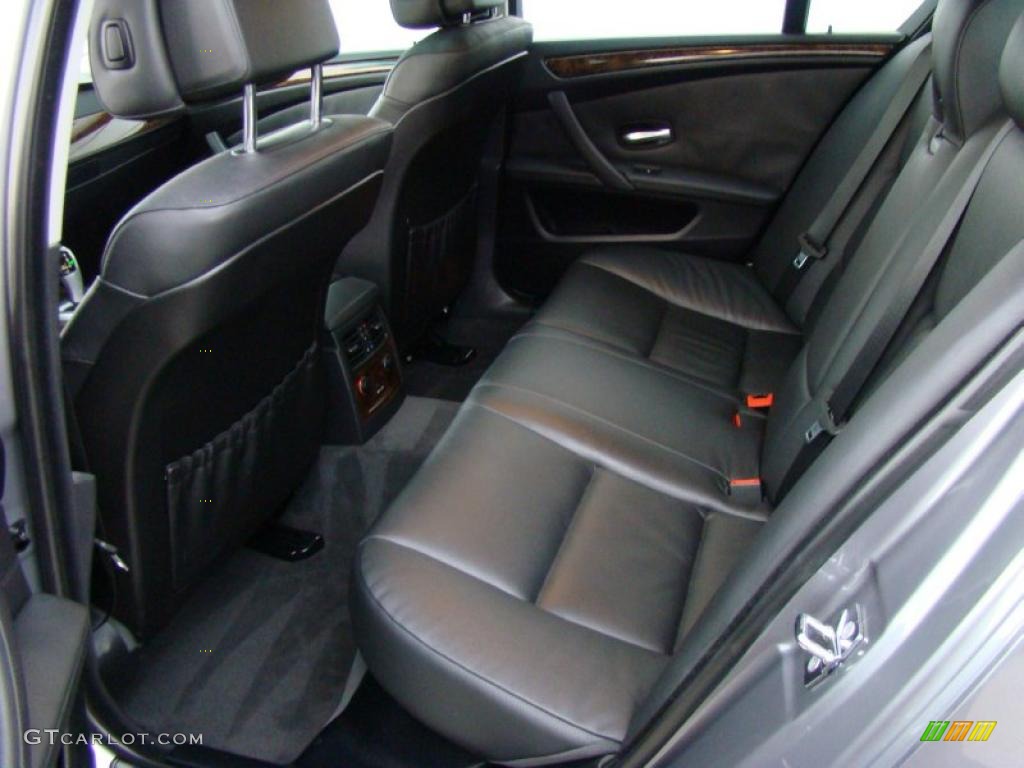 2008 5 Series 528xi Sedan - Space Grey Metallic / Black photo #10