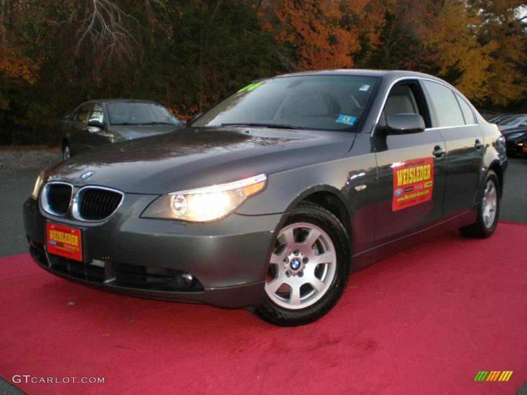 2004 5 Series 525i Sedan - Titanium Grey Metallic / Black photo #1