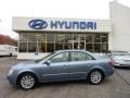 2009 Medium Silver Blue Hyundai Sonata Limited  photo #1