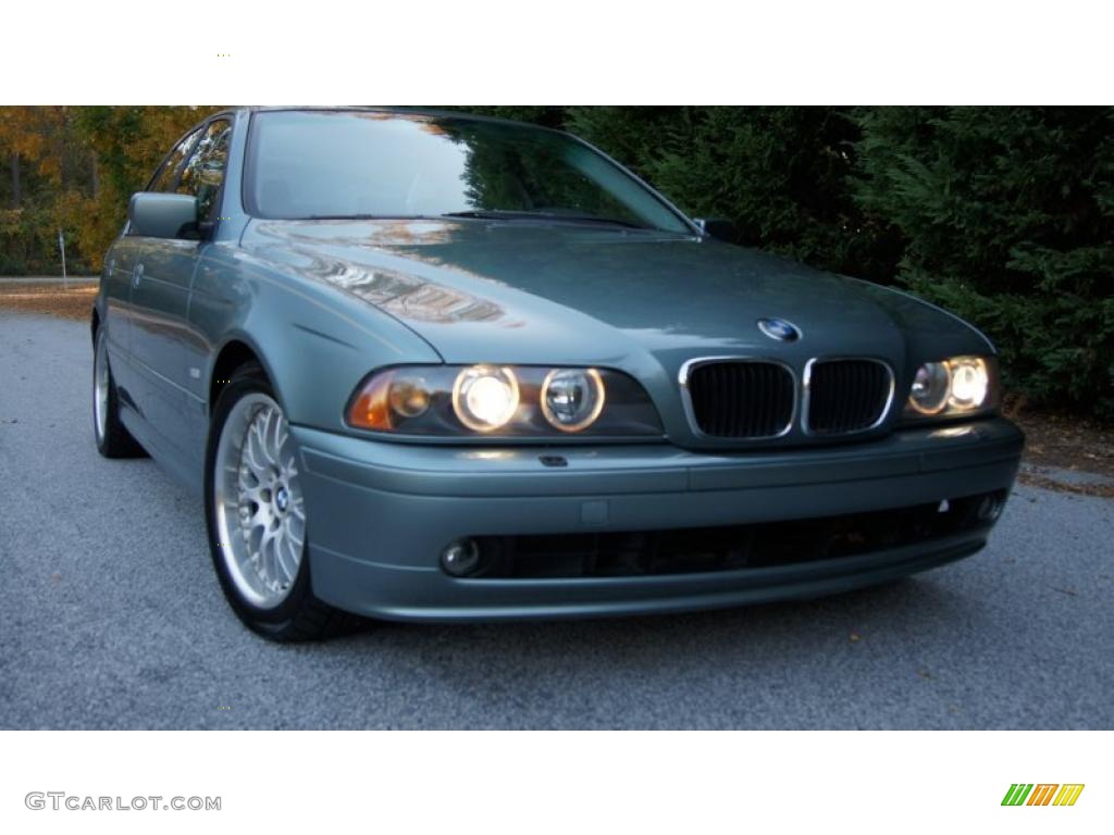 2003 5 Series 530i Sedan - Slate Green Metallic / Grey photo #1