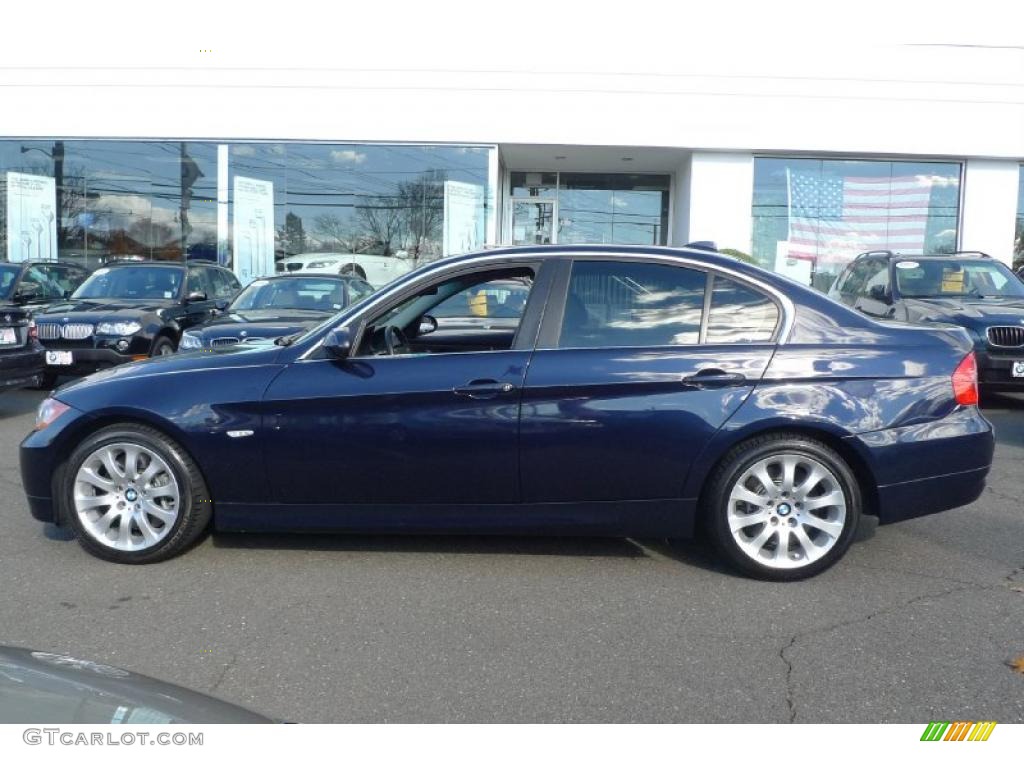 2007 3 Series 335xi Sedan - Monaco Blue Metallic / Terra/Black Dakota Leather photo #3