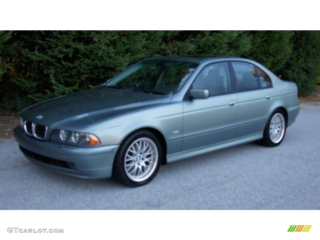 2003 5 Series 530i Sedan - Slate Green Metallic / Grey photo #3