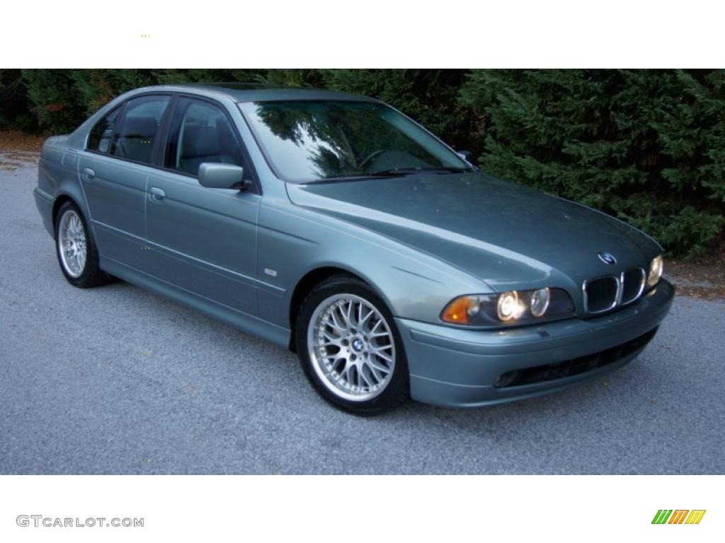 2003 5 Series 530i Sedan - Slate Green Metallic / Grey photo #6
