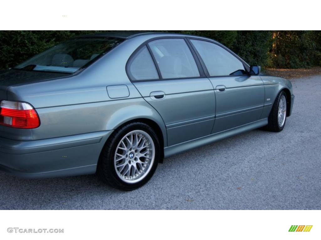 2003 5 Series 530i Sedan - Slate Green Metallic / Grey photo #10