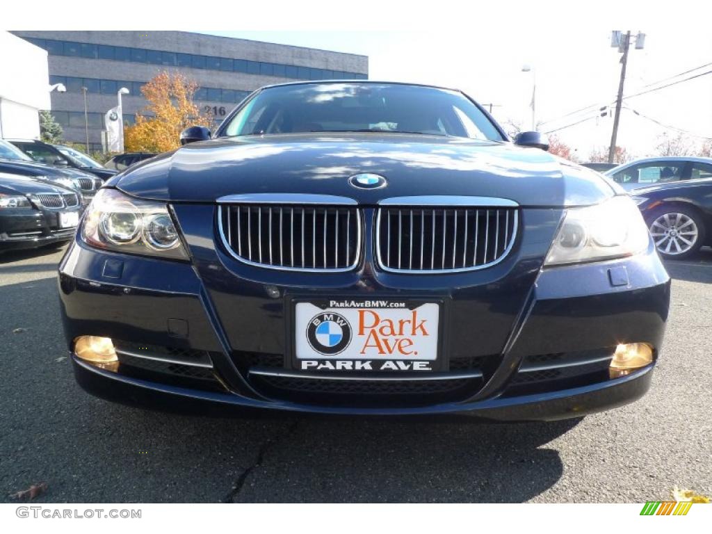 2007 3 Series 335xi Sedan - Monaco Blue Metallic / Terra/Black Dakota Leather photo #10