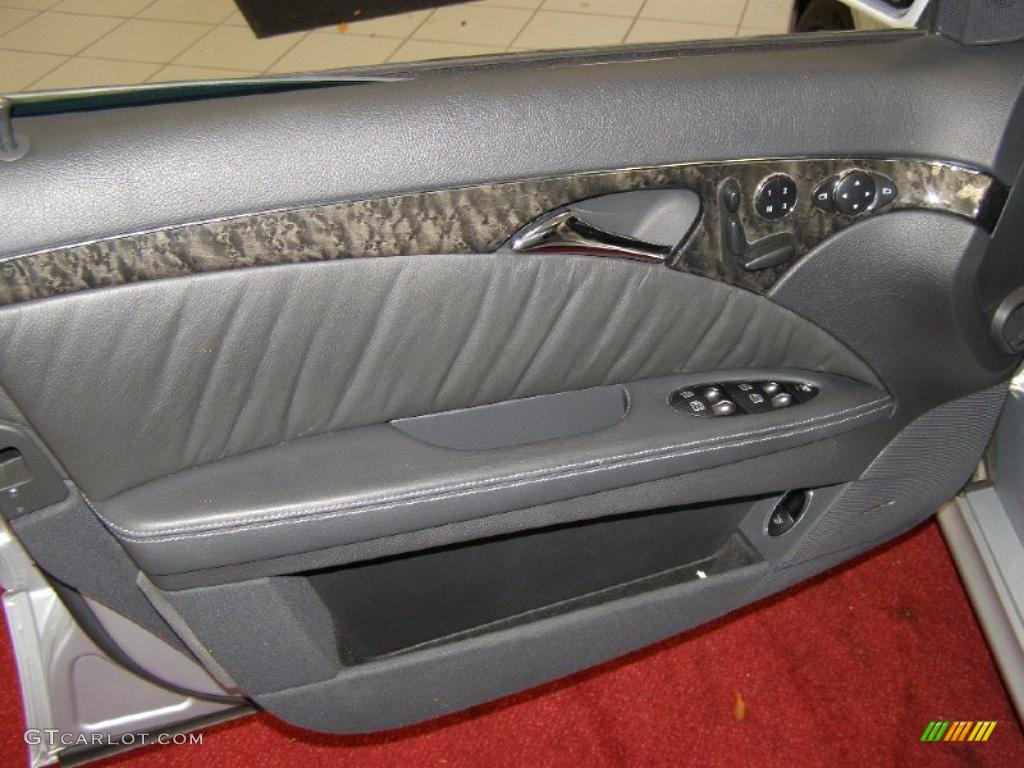 2006 Mercedes-Benz E 55 AMG Sedan Charcoal Door Panel Photo #40180104