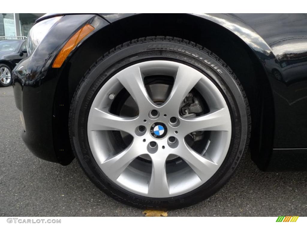2008 3 Series 328xi Coupe - Jet Black / Black photo #6