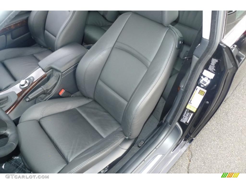 2008 3 Series 328xi Coupe - Jet Black / Black photo #24