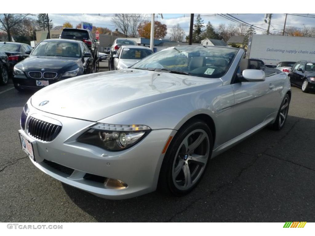 Titanium Silver Metallic 2008 BMW 6 Series 650i Convertible Exterior Photo #40181390